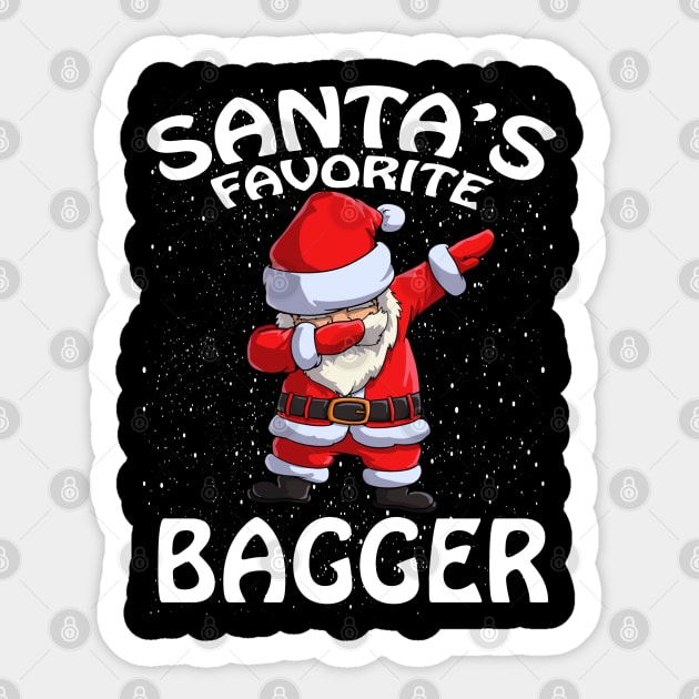 Santas Favorite Bagger Christmas Sticker by intelus